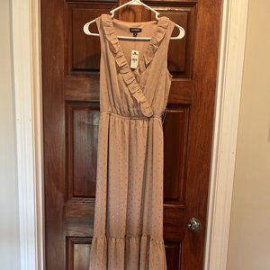 Express V-Neck Tiered Maxi Dress